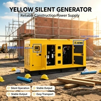 Groupe électrogène diesel silencieux Weichai 250 kVA 200 kW, démarrage automatique ATS, 6 cylindres, IP23, pour chantier de construction et projets d'infrastructure