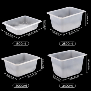 Disposable <strong>Plastic</strong> Food Container <strong>Square</strong> Liner Food-grade PP Material for Packaging Pastries Packaging Fresh Food <strong>Trays</strong> - Product Image 3