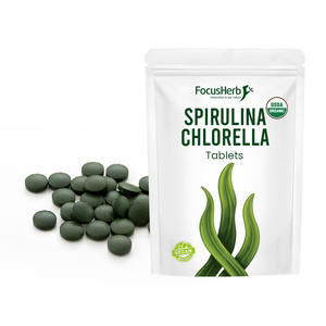 FocusHerb Tabletas de Algas Chlorella y Espirulina, Superalimento Orgánico Certificado por el USDA - Product Image 1