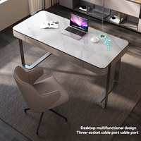 Bureaux et chaises de bureau modernes en pierre, style italien minimaliste, durables et sains, pour usage domestique et commercial