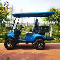 Vente directe d'usine Prix le plus bas 4 places essence voiturette de golf couleur personnalisable zone touristique voiturette de golf