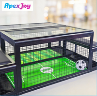 ApexJoy XDA40 Table de football de table à monnayeur, pour borne d'arcade, système de notation double PK, avec détection de mouvement, en métal, version anglaise