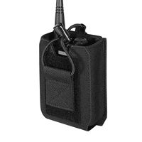 Krydex sarung Radio taktis, kantung Radio Modular profil rendah MOLLE PALS + sistem sabuk BK CB RG