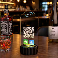 Nouveau style panneau d'affichage lumineux LED coloré 3D, carte de table lumineuse, support publicitaire distinctif en acrylique 100W