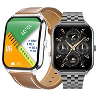 Montre connectée MT61 avec écran AMOLED de 1,96 pouce pour appels, suivi de la forme physique et de la santé, étanche, magnétique