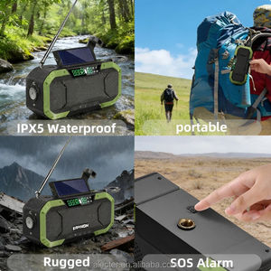 อัลเล็คเตอร์ ออล-เทอร์เรน ซาวด์ ชิลด์ APH-SR19 ลำโพงบลูทูธกันน้ำ แบตเตอรี่ 5000mAh ชาร์จพลังงานแสงอาทิตย์/มือหมุน วิทยุ NOAA/AM/FM พร้อมฟังก์ชั่น SOS - Product Image 6