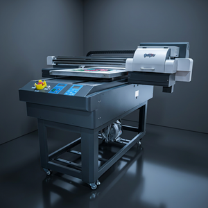 Impresora UV plana automática de 60*90cm con cabezal de impresión TX800, imprime directamente en carcasas de teléfono, botellas, madera y cualquier material plano. - Product Image 1