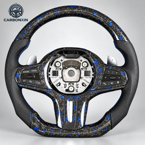 Volant personnalisé pour BMW E92 F30 F10 E60 F31 F82 E61 E90 E39 E91 E70 E46 E53 F80 F48 F01 F32 F36 F07 F93 E87 en fibre de carbone - Product Image 1