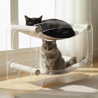 Cage pour animaux de compagnie en acrylique OEM, maison transparente pour chat, cage pour chien, présentoir moderne d'intérieur pour petit chiot, étanche, portable, prix d'usine