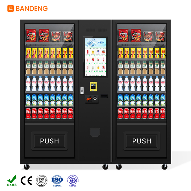 Self Service Smart Vending Machine Touch Screen Snack Drink Combo Cashless Payment Commercial Retail System