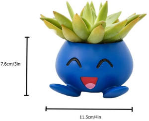 กระถางปลูกต้นไม้กลิ่น3.25 '',ยอดเยี่ยมสำหรับพืชอวบน้ำ,พืชในบ้าน,พืช Echeveria,ต้นไม้หยก | กระถางดอกไม้ขนาดเล็กสูง8.25ซม. - Product Image 2