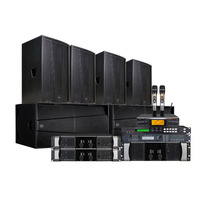 Équipement audio vidéo professionnel, enceintes pleine gamme, caisson de basses de 12 pouces et 18 pouces, enceinte passive, système de sonorisation extérieur