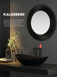 Lavabo de Baño Moderno con Encimera de Roca, Lavabo Ovalado Integrado de Cerámica y Mármol Flotante para Hotel, con Desagüe <span class=keywords><strong>INTERLAN</strong></span> - Product Image 3