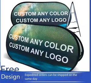 ขาตั้งจอแสดงผลแบบสองด้าน ม้วนได้ ทำจากไนลอน สำหรับใช้งานกลางแจ้ง พับเก็บได้ - Product Image 4