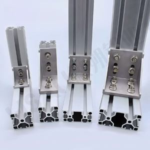 Connecteur <span class=keywords><strong>d</strong></span>'angle droit en profilé <span class=keywords><strong>d</strong></span>'<span class=keywords><strong>aluminium</strong></span> moulé sous pression robuste, fixation <span class=keywords><strong>de</strong></span> cadre industriel avec moulage stable - Product Image 4