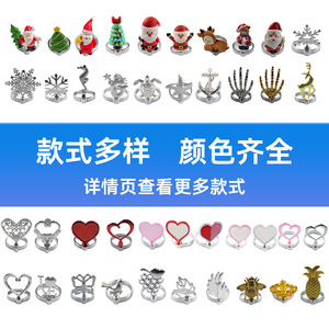 Golden Deer Head Napkin Rings Food Grade Zinc Alloy Christmas Decorations - Product Image 5