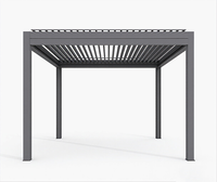 Pergola en aluminium de luxe, résistante au vent, style moderne, écologique, pour hôtel, complexe hôtelier, maison, jardin, balcon, terrasse, restaurant
