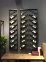Porte-bouteilles mural en fer pour 14 bouteilles, étagère à vin murale, rangement et présentation pour la maison