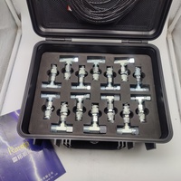 5 Gauges Hydraulic Pressure Measuring Instruments Digital Hydraulic Pressure Measurement Kit with 5 Gauge
