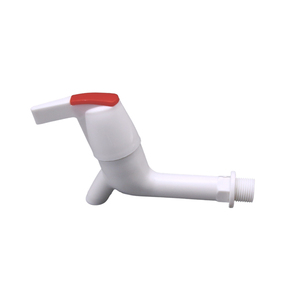 New Modern L-Handle Design Water Tap Plastic Bathroom Kitchen Cheap PP Faucet Bibcock - Product Image 1