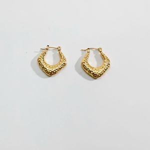 Pendientes de Aro Geométricos, Chapados en Oro de 18K, Acero de Titanio, Joyería para Mujer, para Fiestas - Product Image 4