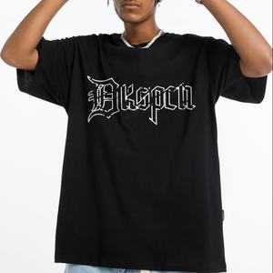 T-shirt à manches courtes en coton, motif croisé au dos, lettres imprimées sur le devant, style Hip Hop oversize, collection High Street – Grande Vente - Product Image 3