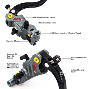 <span class=keywords><strong>Leva</strong></span> Freno Idraulica Multifunzione RCS Sport Street per Moto Elettrica, 7/8" 22mm, in Alluminio CNC 19, con Cilindro Freno Principale - Product Image 2