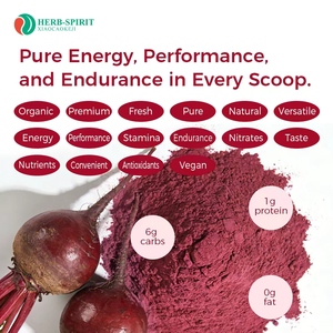 Polvere di Barbabietola Biologica, Polvere di Succo di Barbabietola Rossa, Integratori di Barbabietola 50g, Polvere Aromatizzata al Barbabietola Rossa - Product Image 4