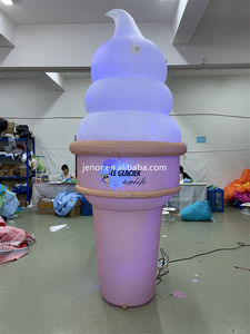 Modello di gelato gonfiabile per illuminazione pubblicitaria con stampa Logo personalizzata - Product Image 2