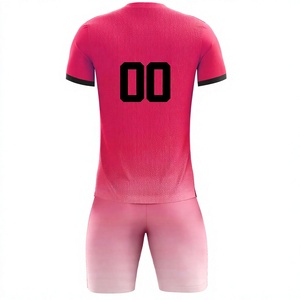 Ensemble de maillot de football unisexe pour adultes personnalisé, sublimation, impression à l'écran, broderie, séchage rapide, sans couture, col rond, sans manches - Product Image 2