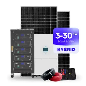 Kit de panel solar de 10000W Generador de energía 5KW fuera de la red 10kw Sistemas de energía solar para el hogar