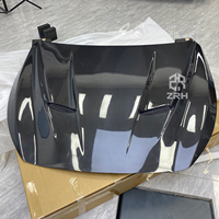 Couvercle de capot moteur avant en fibre de carbone pour Infiniti Q50 2014-2020 Bodykit Couvercle de capot de pare-chocs avant