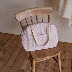 Bolsa de Pañales Multifuncional de Lujo OEM, Organizador de Bolsos de Maternidad, Bolsa de Viaje Tipo Duffel Boston para el Cuidado del Bebé - Product Image 5