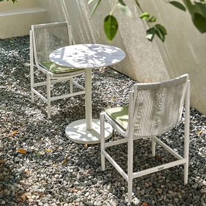 Ensemble de mobilier d'extérieur haut de gamme personnalisé pour hôtel, table et chaises de cour, résistant à l'eau et aux UV, chaises de <span class=keywords><strong>jardin</strong></span>, direct usine - Product Image 6