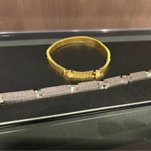 2026 New Arrival Stainless Steel Elastic Bracelet With Screw Luxury Designer Unlimited Flexible Bracelet and Ring Set for Love - Product Image 1