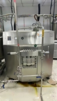Homogenizer Otomatis Terkontrol PLC Tekanan Tinggi Industri Garansi 1 Tahun Asal Cina 300kg Susu Jus Saus