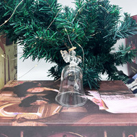 Ornements d'Ange en Verre Transparent Vintage, Décorations Rétro Uniques et Attrayantes de Petite Taille pour Arbre de Noël
