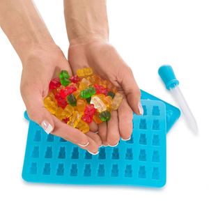 Moule en silicone miniature DIY en forme d'ours, de qualité alimentaire, pour glace, bonbons gélifiés, gelée, chocolat |   Vente en gros disponible - Product Image 5