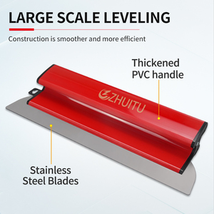 Outil pour cloisons sèches en acier inoxydable industriel, lames de raclage, truelle de finition, raclage à plume pour plâtrier, bricolage - Product Image 2