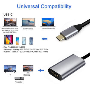 พรีเมี่ยม USB C Type C ไปยัง HDTV สายอะแดปเตอร์4K60Hz อะแดปเตอร์สำหรับแล็ปท็อป MacBook Pro <span class=keywords><strong>Air</strong></span> Dell XPS พื้นผิว <span class=keywords><strong>iPad</strong></span> Pro ฯลฯ - Product Image 5