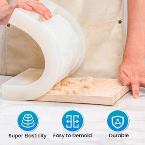 Caoutchouc de silicone de haute qualité Shore 30 à 40A pour le moulage, caoutchouc de silicone Platinumcure pour le béton - Product Image 5