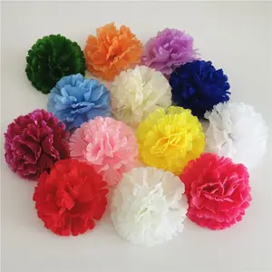 Factory sale 9cm silk carnation customizable color decorative artificial flower