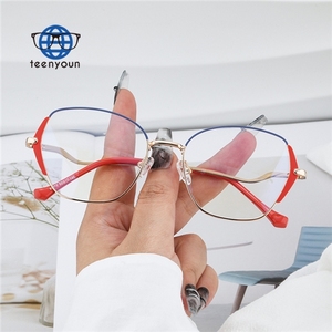 Teenyoun fabbrica all'ingrosso di moda Vintage occhiali ovali femminili di alta qualità per Computer occhiali da vista da uomo Custom <span class=keywords><strong>L</strong></span> - Product Image 3