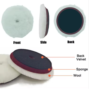 Tampon de polissage pour carrosserie de voiture IFOAMTECH de haute qualité, 100% laine australienne grossière, 6 pouces, grain 2000, garantie 3 ans, le plus populaire en 2025 - Product Image 3