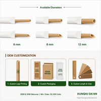 Pailles en papier biodégradables, recyclables, jetables, en vrac, emballées individuellement, de qualité alimentaire, compostables, pour café et thé