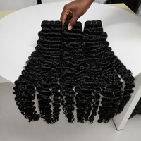 Extensions de cheveux humains bruts vietnamiens bouclés birmans, extensions de cheveux crépus, cuticules alignées, vente en gros