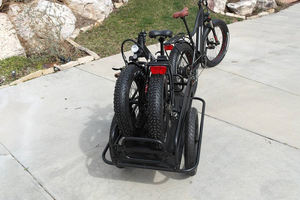 <span class=keywords><strong>Remorque</strong></span> de vélo <span class=keywords><strong>pliable</strong></span>, porte-bagages, rangement, transport, <span class=keywords><strong>remorque</strong></span> de vélo en acier noir avec attelage universel - Product Image 4