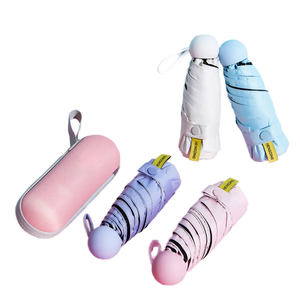 Mini <span class=keywords><strong>parapluie</strong></span> de poche 5 plis de haute qualité avec poignée ronde pour les voyages et la rentrée scolaire cadeau promotionnel <span class=keywords><strong>parapluie</strong></span> ouvert <span class=keywords><strong>à</strong></span> la main - Product Image 1