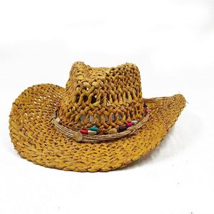 Custom New Arrival Summer Straw Cowboy <b>Hat</b> <b>for</b> Women Men Beach Traveling Sun Shade - Product Image 2