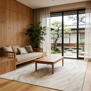 Alfombra Tejida Wilton de Tamaño Personalizado, Diseño Moderno, Alfombra Cuadrada Grande de PP para Hotel y Restaurante - Product Image 1